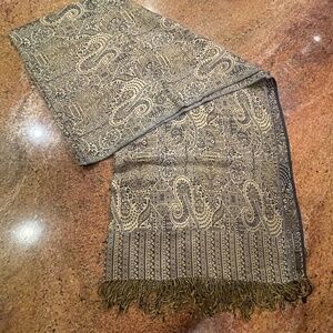 NEW! Pashmina Large Bohemian Fringed Jacquard Weave Shawl, Wrap, Scarf, Paisley